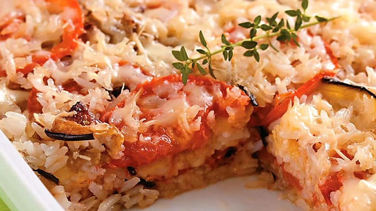 Arroz à Parmegiana