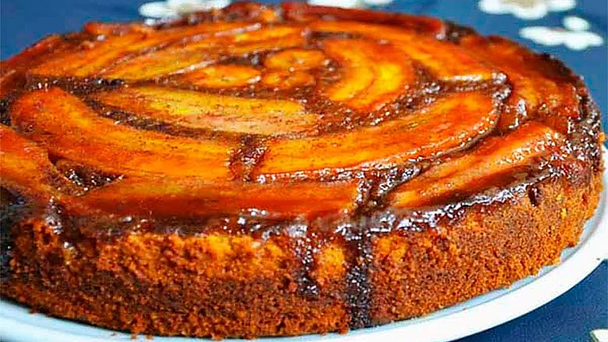 Bolo de Banana de Liquidificador