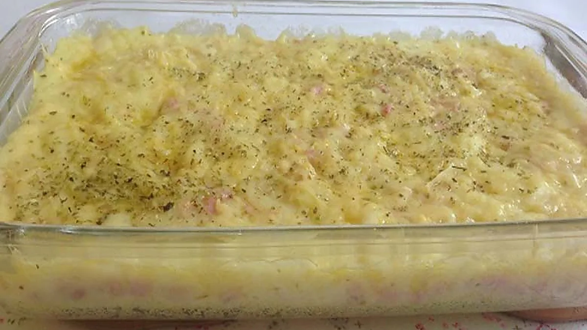Escondidinho de Presunto e Queijo