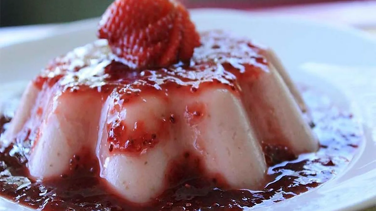 Flan De Morango