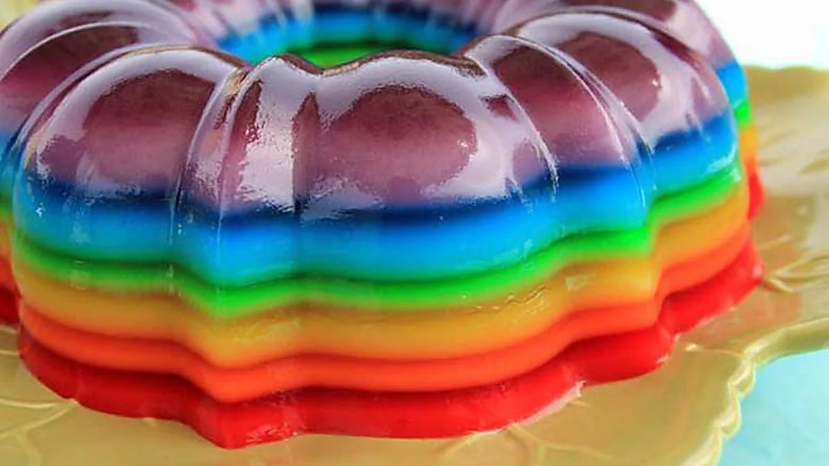 Gelatina Colorida em Camadas