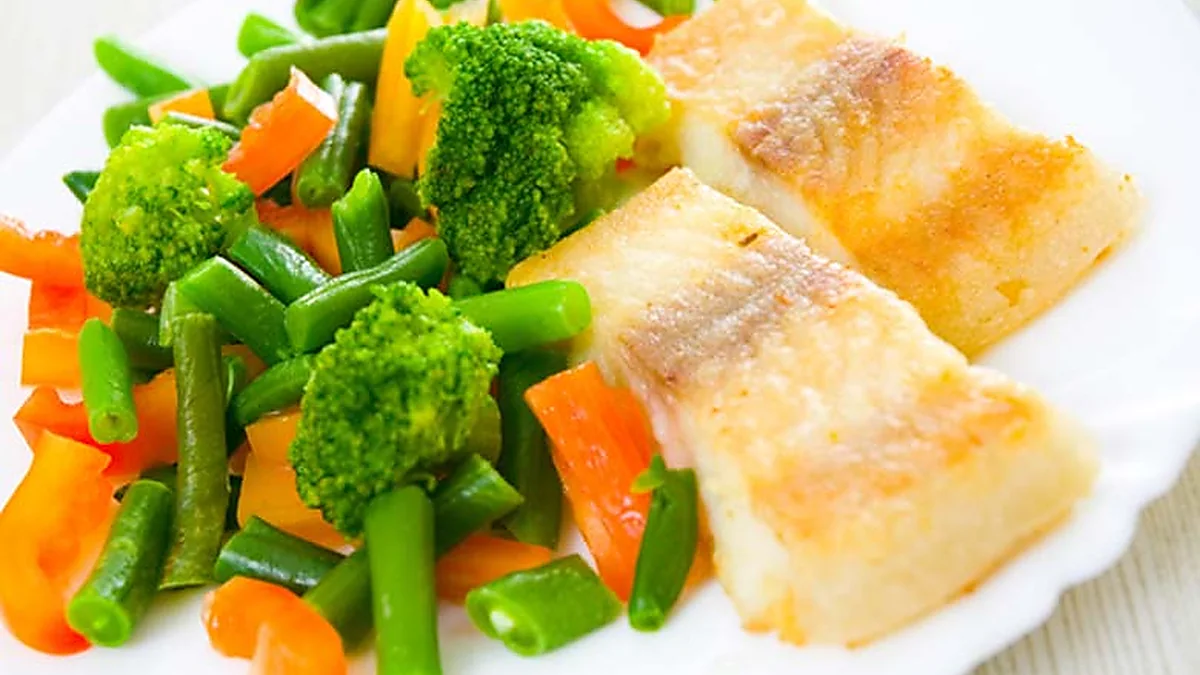 Peixe Assado Com Legumes