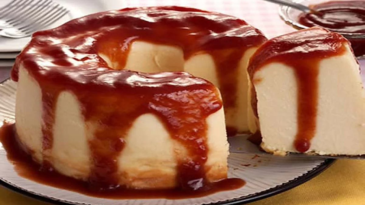 Pudim De Queijo Com Goiabada