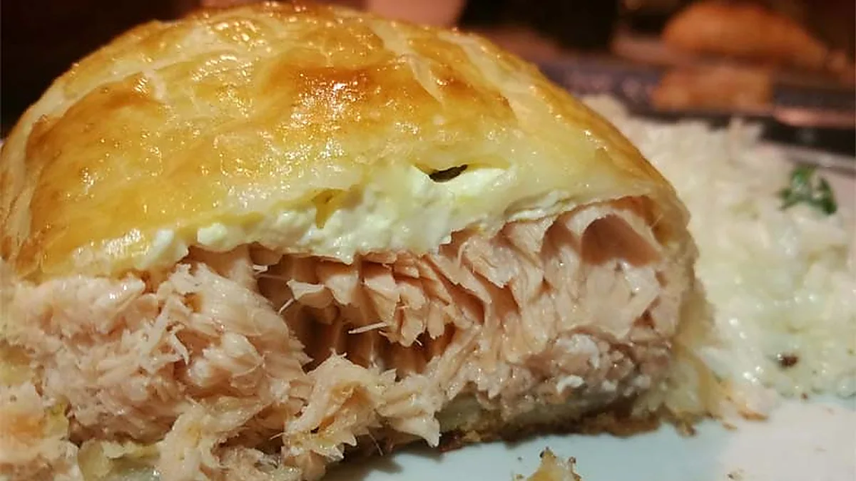 Salmão Folhado