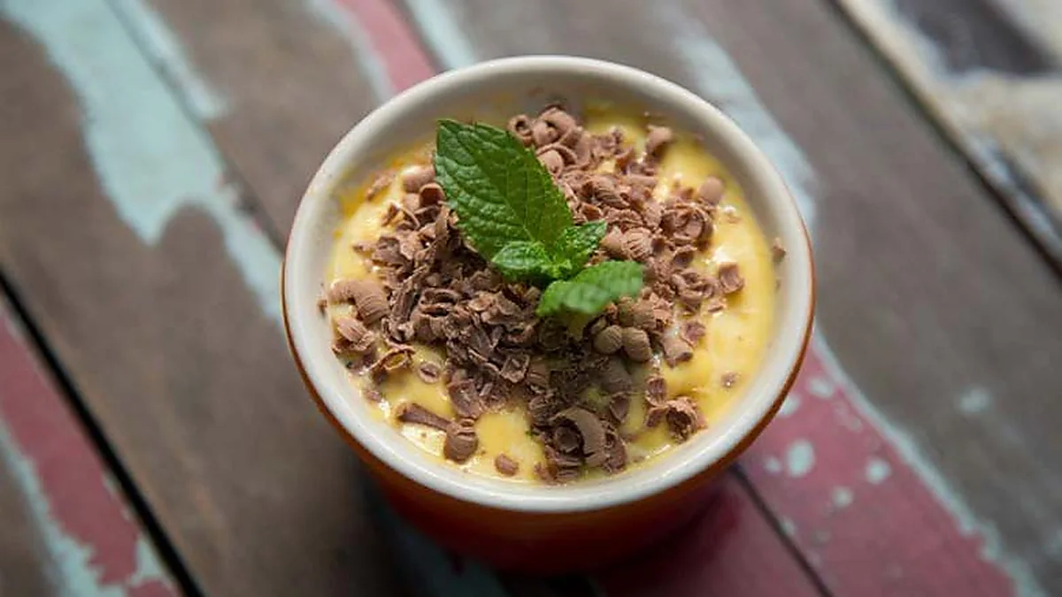 Sorvete De Manga Com Raspas De Chocolate
