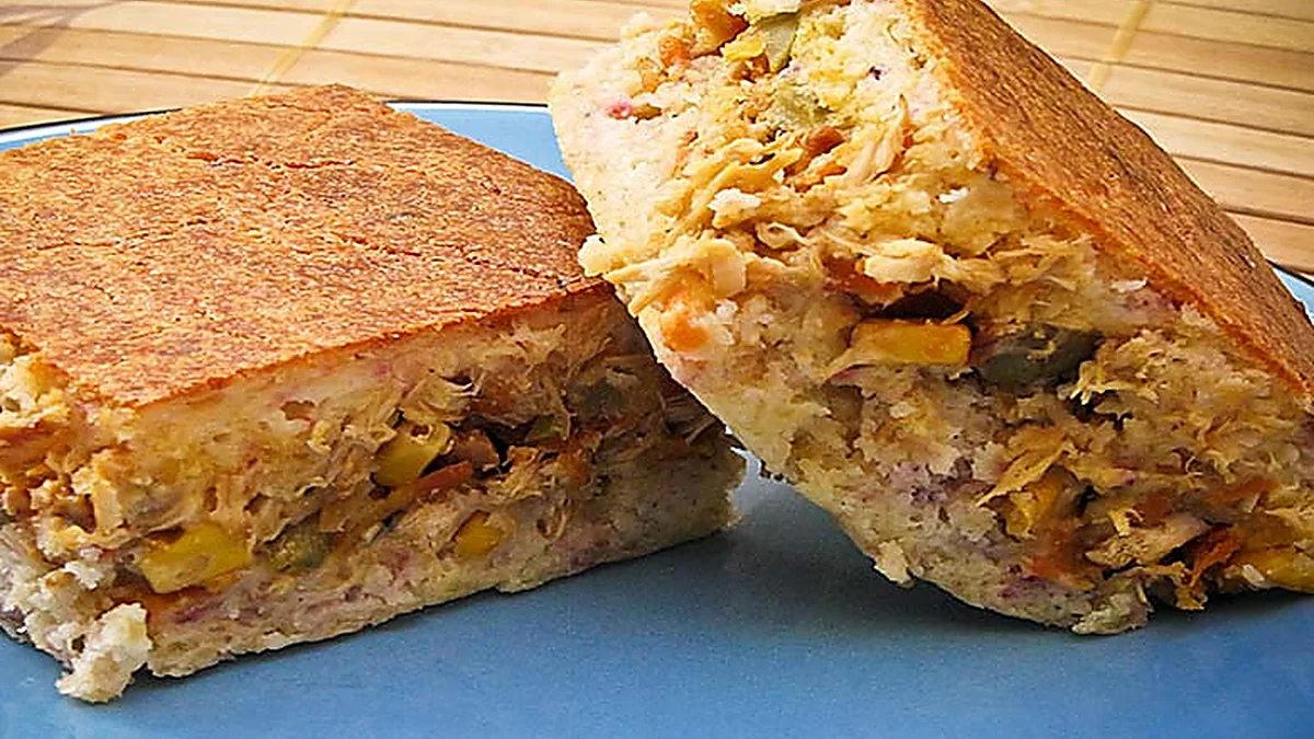 Torta de Frango de Liquidificador